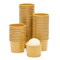 Juvale Dessert Cups - 5 oz, Light Brown, 50 Count, Classic - Leak-Resistant, Disposable Ice Cream Cups & Soup Bowls for Ice Cream Party Supplies